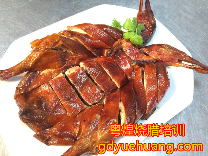 脆皮烧鸭培训 香烧琵琶鸭做法 广东烤鸭培训 烧腊培训
